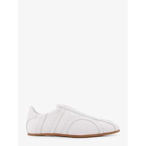 TOTEME Canvas low top sneakers with leather profiles 253WAS0233