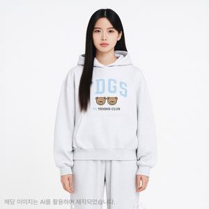 [더데이걸]패치 그래픽 후드 맨투맨 TGMH25801 [모다아울렛 남양