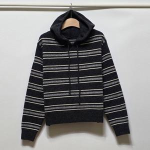 샵앤) 국산 여성 단가라 후드 긴팔 니트 티셔츠 21DS-WKN-4983-차콜