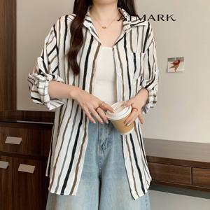 ATMARK (77까지)블렛스트라이프셔츠_AA56SH036G