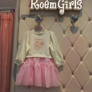 로엠걸즈 DP01 융기모 스웻셔츠   샤원피스 RGOM25W6P