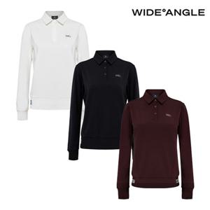 [와이드앵글] WWW25211 여성 TO 여유핏 베이직 폴로 티셔츠