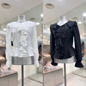 [에고이스트]페미닌 러플 블라우스 ER3OBL52HJ_DG