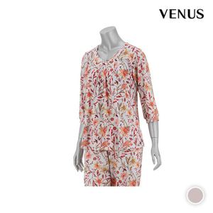 [비너스][출고가 59000원]기모 디지털 꽃 나염 여성 상의(SVEV3785F)