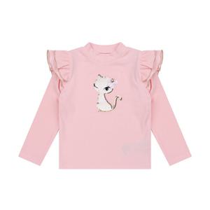 [프렌치캣(정상)]PK 골지 프릴 티셔츠(Q55DBT090)