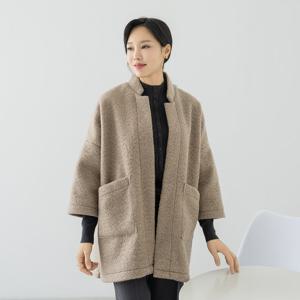 엄마옷 마담4060 웜드노카라뽀글이코트 데일리 중년여성 -ZCO2511006-