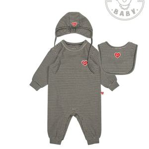 베이비스트라이프 기모긴팔점프수트빕 보넷세트BB5WBS21BK