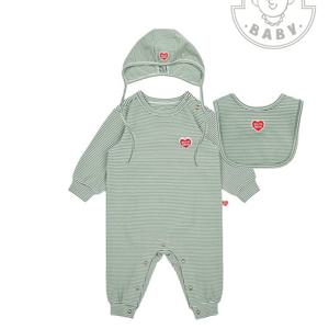 베이비스트라이프 기모긴팔점프수트빕 보넷세트BB5WBS21GN