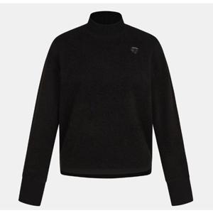 테일러메이드 2025F W 여성 루즈핏 하이넥 방풍니트 TWSHE8122-199 블랙