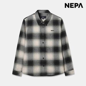 네파 여성 면 체크 긴팔 셔츠 (7L61501)