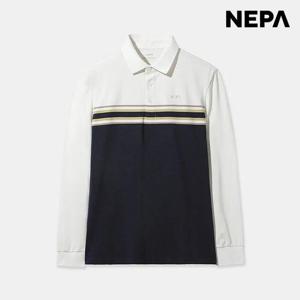 네파 남성 스트라이프 패턴 브러쉬 폴로 티셔츠 (7L75213)