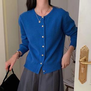 [올리비에스클로젯]베이직 라운드 단추 니트가디건_O2511CD055D