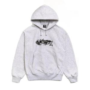 스투시 긴팔 티셔츠 1925143 0062 Ash heather