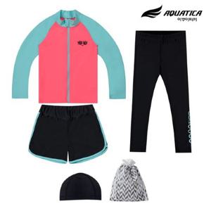아쿠아티카 아동 래쉬가드 집업 AQA338 스판수모3종세트