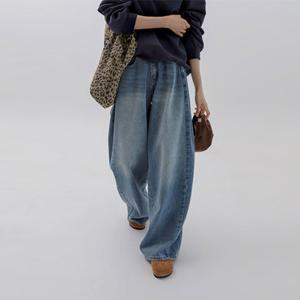 [베러포유] 맥시 브러쉬 절개 와이드데님(숏/롱)-기모버전추가