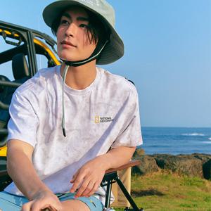 내셔널지오그래픽 N232UTS650 유니 타이다이 반팔 티셔츠 2 GREY