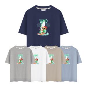 제네브 M~3XL 비침없는 기능성 쿨코튼 20수 반팔티 서핑베어