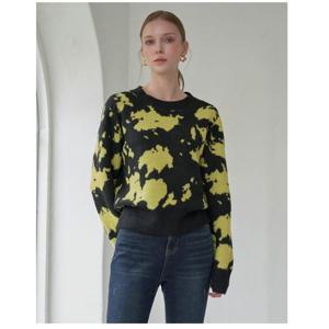 [르니앤맥코이(여성)]카모플라쥬패턴 라운드숏니트 (ML02KN312FJY)