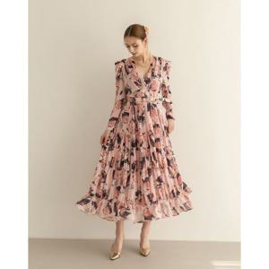 [르니앤맥코이(여성)]플라워패턴 쉬폰롱원피스 (ML05OP501HJY)