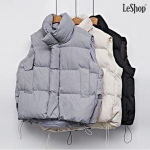 [르샵]오버핏 스트링 패딩 베스트 (DO1VW011A)