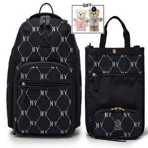 MLB 키즈 자카드 모노그램 3PCS 책가방 세트(7ABKMD35-50BKS)