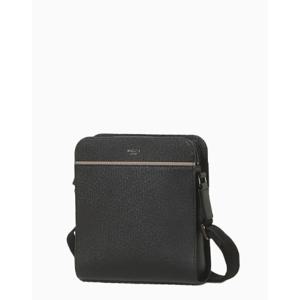 [헤지스ACC] 블랙 라인배색 소가죽 크로스백 HJBA5E635BK