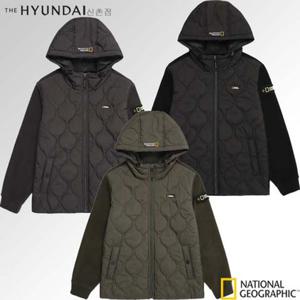 [내셔널지오그래픽]MW N224MFT030 남성 소재 MIX 하이브리드 퀼팅 변형 패딩 자켓