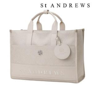 세인트앤드류스  (821E1BB051BG) 여성 자카드 패턴 레더 믹스 카트백