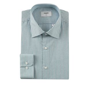 [레노마(셔츠)][레노마]린넨혼방투톤스트라이프긴소매일반핏ROSSG0-033GE