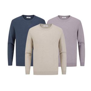 [에디션앤드지]베이직 무지 라운드넥 스웨터 7컬러 NEE4ER1902