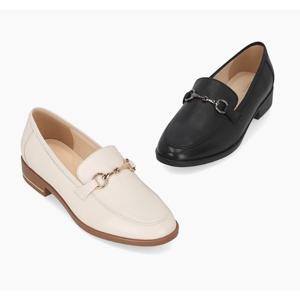 [엘칸토(여성화)]논슬립쿠션 여성로퍼구두 LCWD83U513 블랙/아이보리