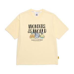 내셔널지오그래픽 N252UTS980 리젠아스킨 그래픽 반팔 티셔츠 BUTTER