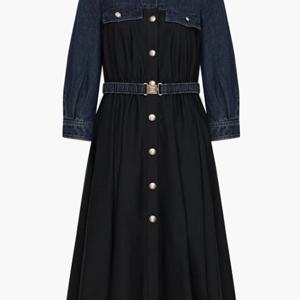 [린]MARIO린 데님 배색 원피스 LCOPPD0500