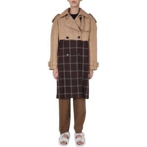 마르니 컬러블럭 체크 트렌치코트 110534