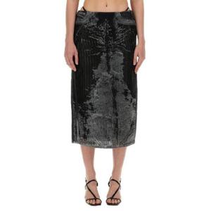 디젤 DE ORA FSE1 코튼 나일론 스커트 1501866