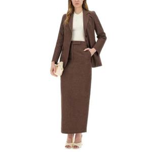 막스마라 PIANOSA 백 슬릿 코튼 스커트 1954666