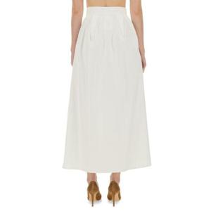막스마라 화이트 코튼 롱 스커트 1954950