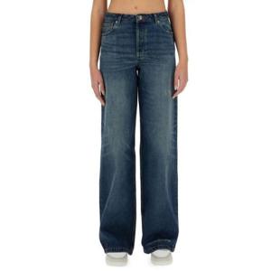 아페쎄 스트레이트 와이드 데님 팬츠 1832347