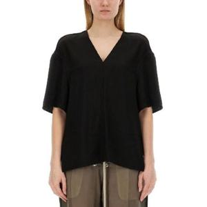 릭오웬스 ISLAND  브이넥 코튼 반팔 티셔츠 1405447