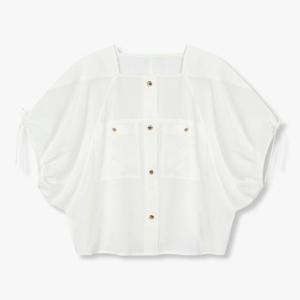 [지컷]스퀘어 넥 버튼 블라우스 (7255260104)