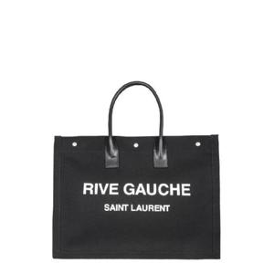 생로랑 린넨 레더 리브고쉬 토트백 1003513