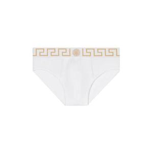 베르사체 그레카 밴딩 코튼 블렌드 팬티 1864308
