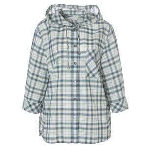 [엠씨]시원한  후드  체크블라우스C52B060