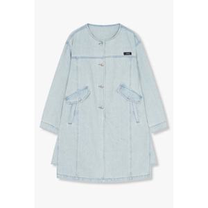 [지컷]로고 패치 버튼업 데님 원피스(7255155101)