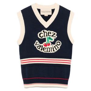 발렌티노 가라바니 민소매 티셔츠 7B3KM06E9HM 0W6 BLUE NEUTRAL