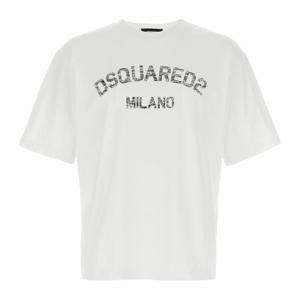 디스퀘어드2 루즈 핏 코튼 티셔츠 S74GD1476D20020 961