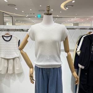 [밸리걸] 백 진주 스팽글 장식 니트 601721