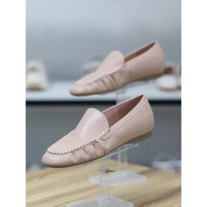 바이로쏘 세이브존06 소가죽 스티치 주름 플랫굽 단화 1cm 로퍼 (BY)25S125J52BG4