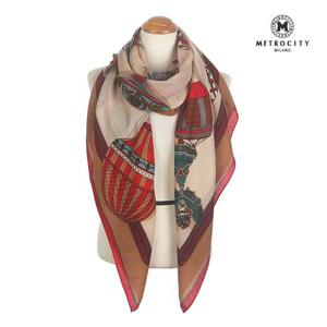 메트로시티 글램벌룬 울캐시 스카프 MSFD-1804