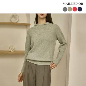 [홈쇼핑인기]마예도르 울 캐시미어 홀가먼트 후드니트